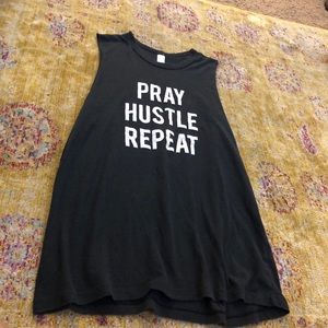 The Light Blonde • Pray Hustle Repeat Muscle Tank